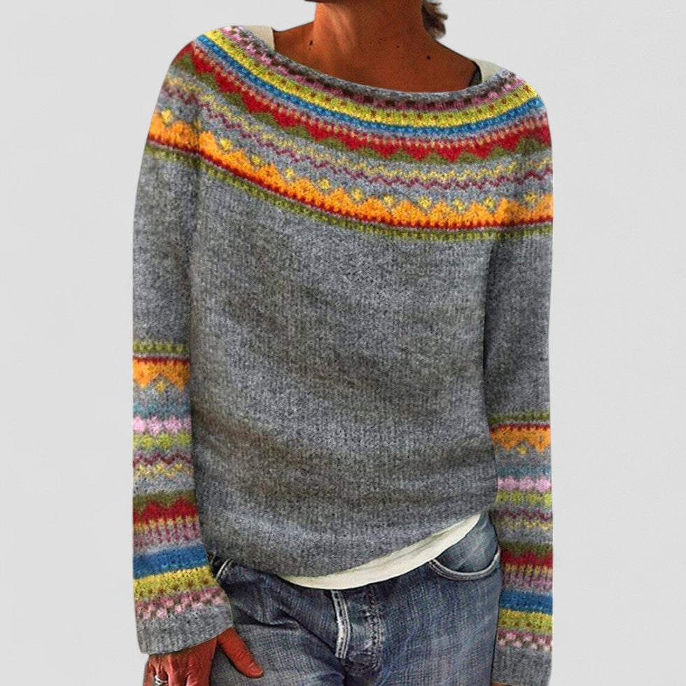 Comfy Oversized Women's Pullover Sweater - OutfitLondon