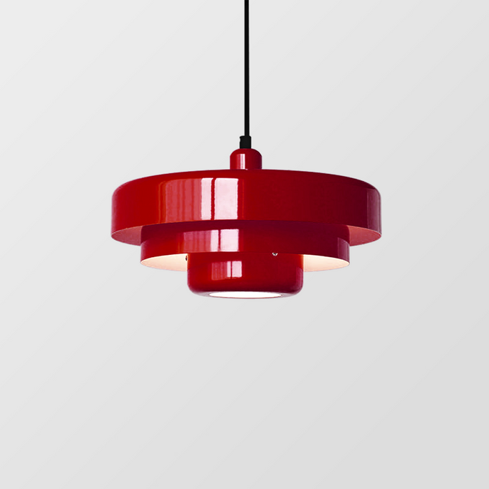 Vibrant Multilayer Hanging Light In Orange And Green