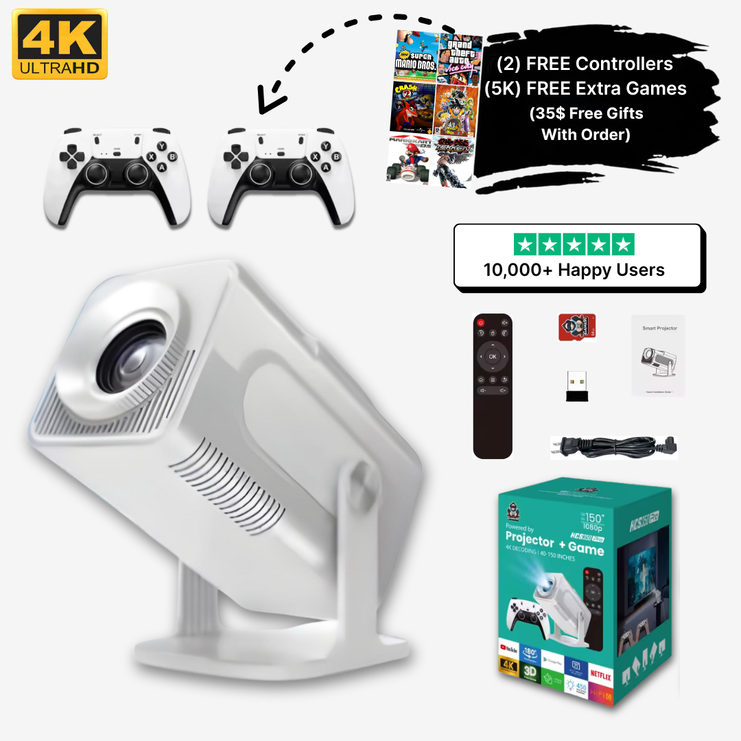 Classic Retro Game Console Projector with 110,000 Games - OutfitLondon