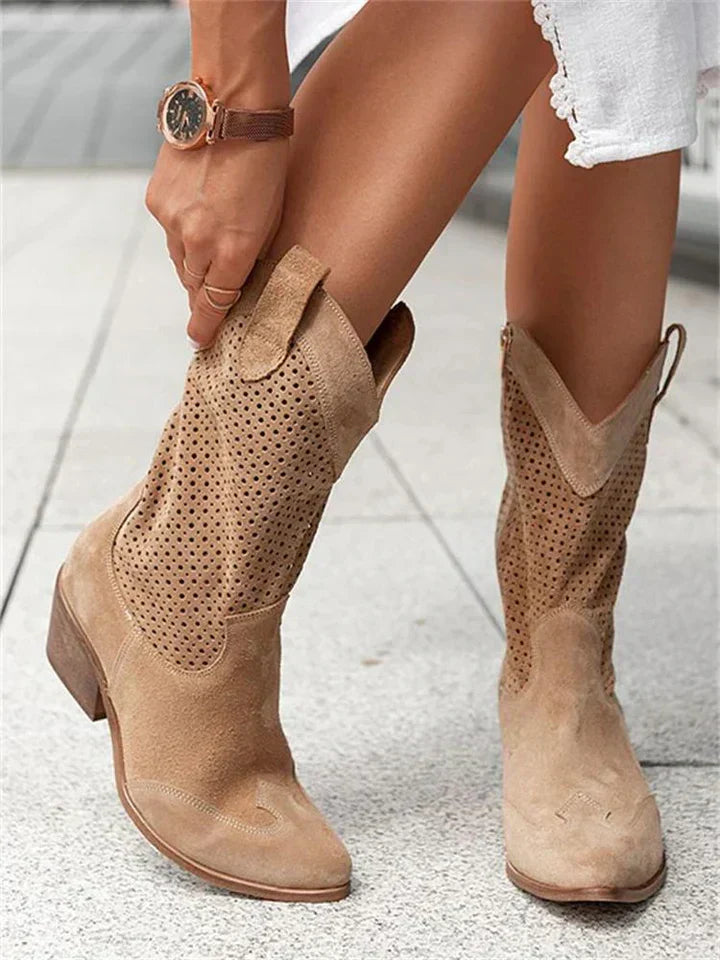 Classic Western Style Ankle Boots - OutfitLondon