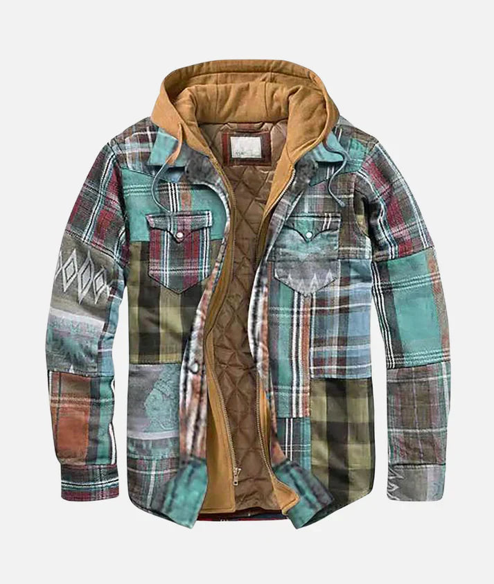 Women's Plaid Hooded Jacket - OutfitLondon