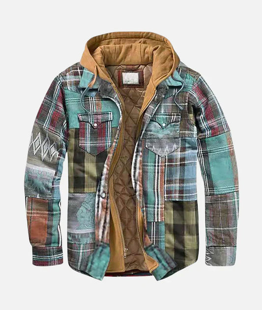 Women's Plaid Hooded Jacket - OutfitLondon