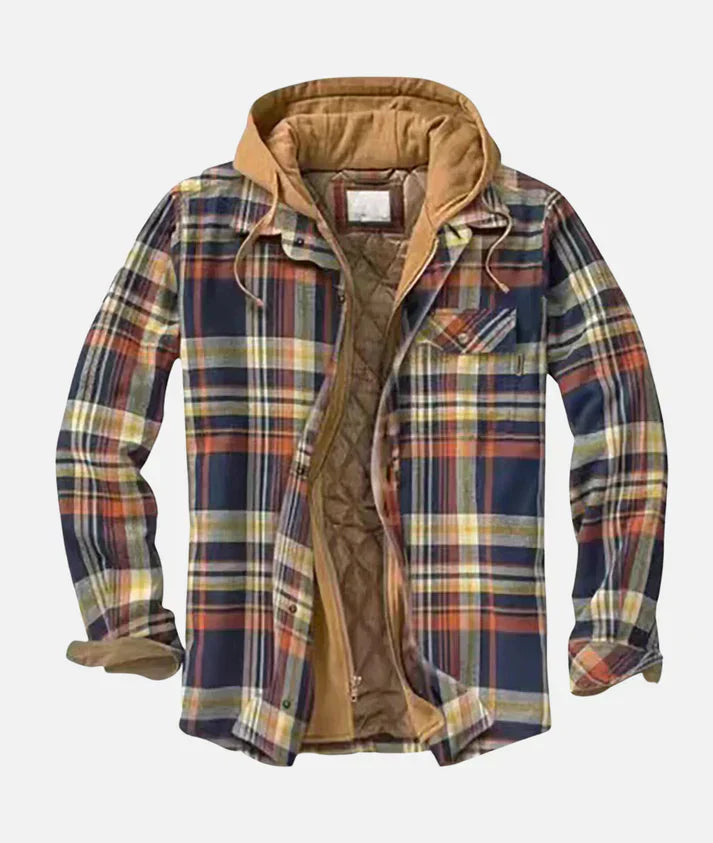 Women's Plaid Hooded Jacket