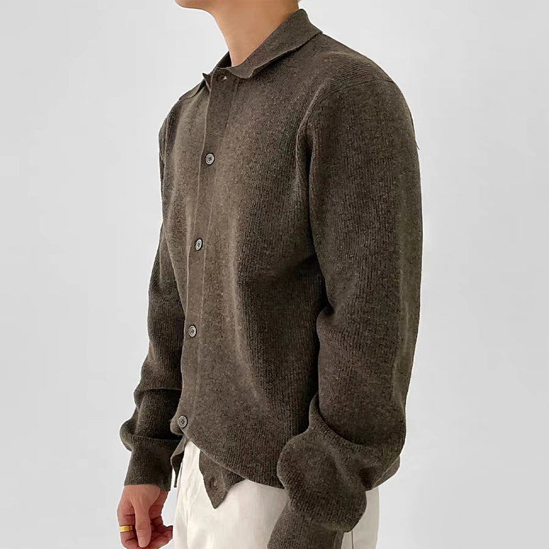 Men's Comfy Button Front Knit Cardigan
