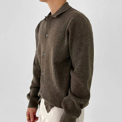 Men's Comfy Button Front Knit Cardigan