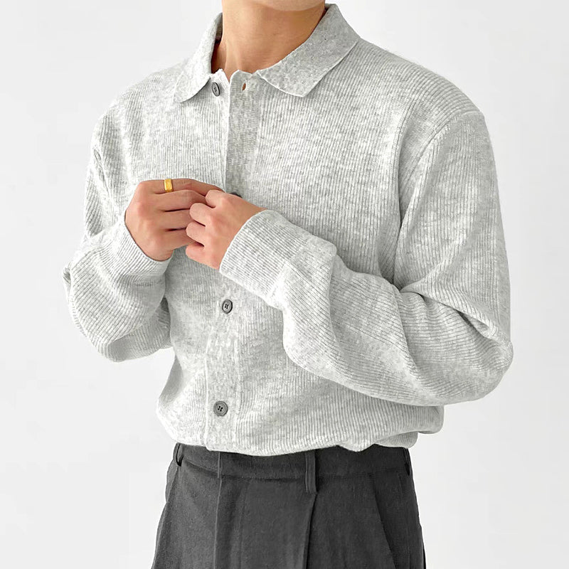Men's Comfy Button Front Knit Cardigan