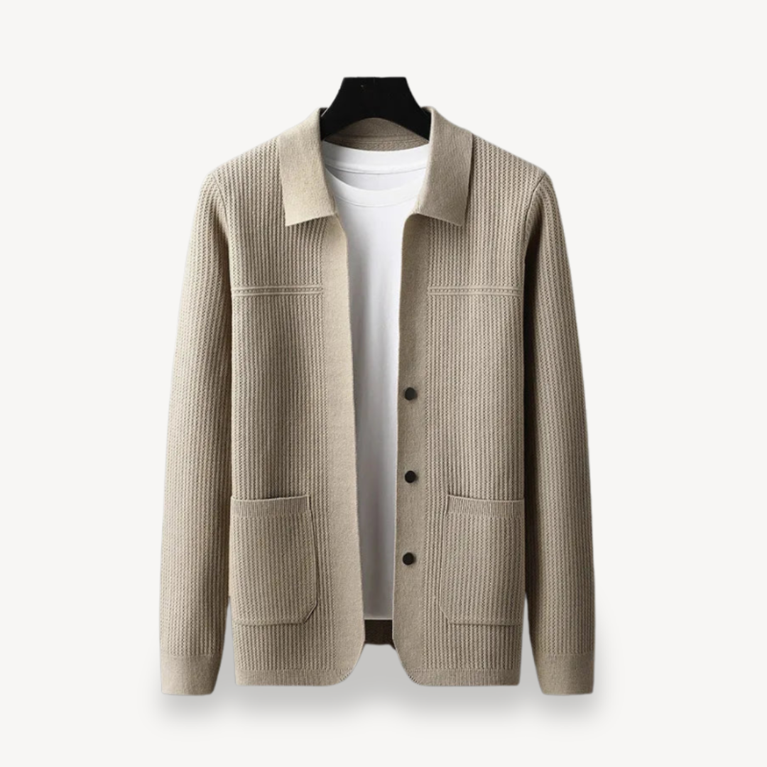 Textured Crew Neck Men's Sweater - OutfitLondon