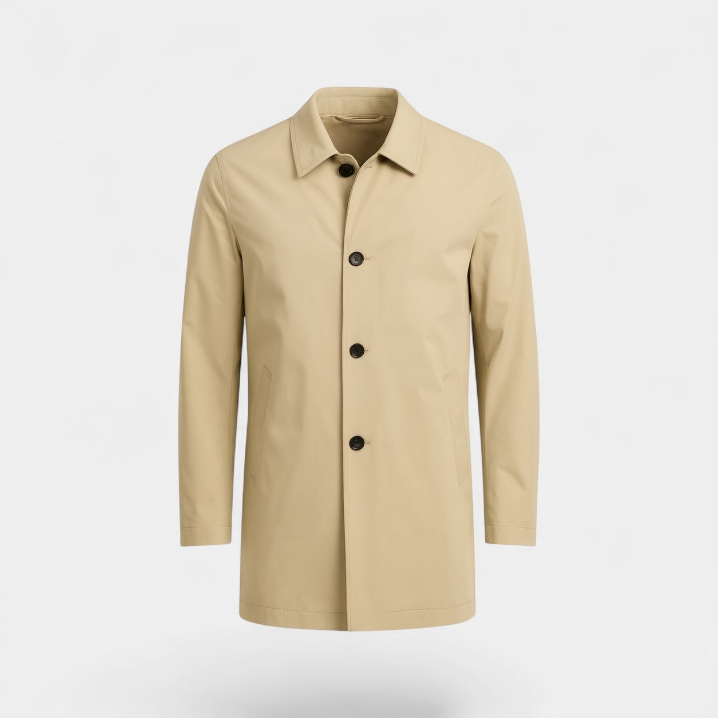 Men's Mid-Length Trench Coat