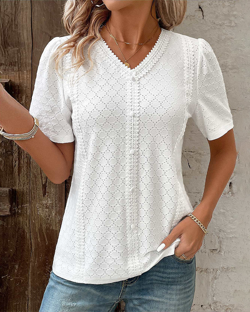 Relaxed Fit Women's Summer Blouse - OutfitLondon
