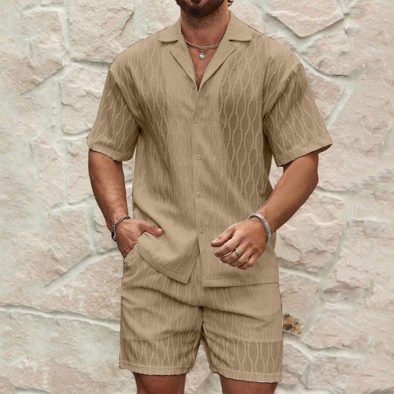 Casual Summer Shorts Shirt Set for Men - OutfitLondon