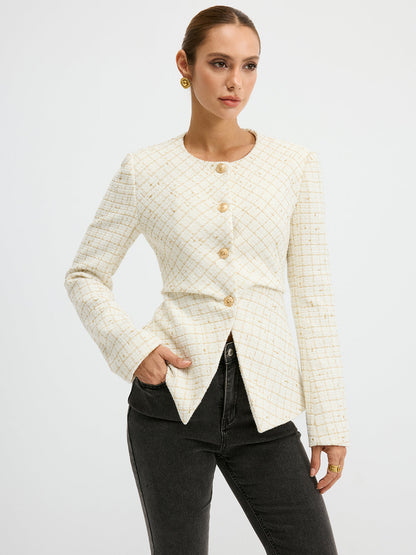 Classic Tweed Short Jacket for Women