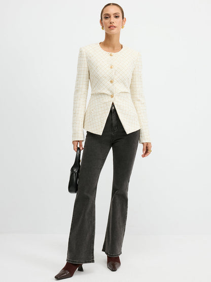 Classic Tweed Short Jacket for Women