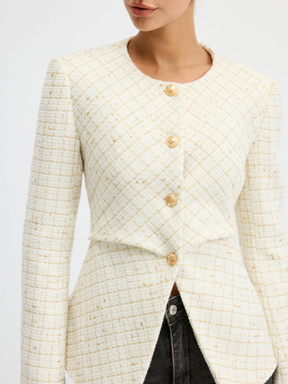 Classic Tweed Short Jacket for Women
