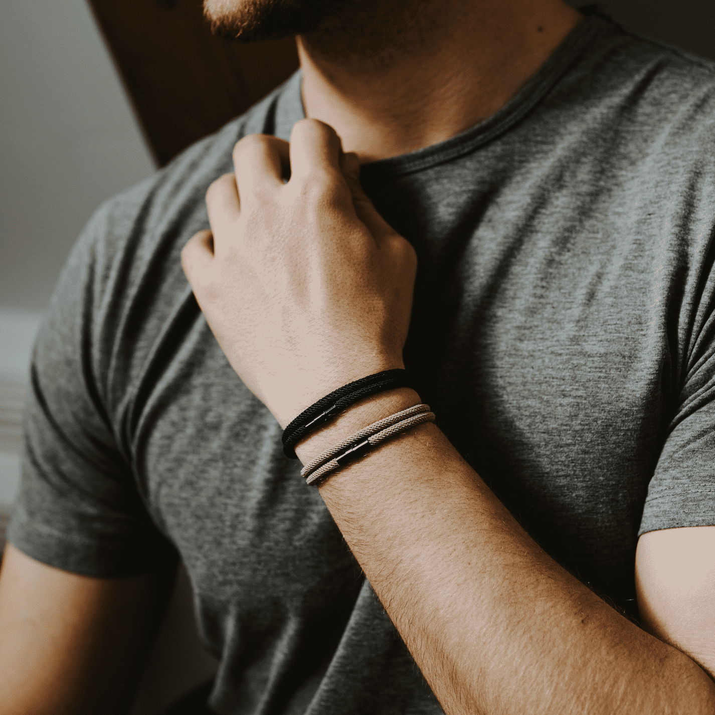 Classic Brown Magnetic Bangle Bracelet