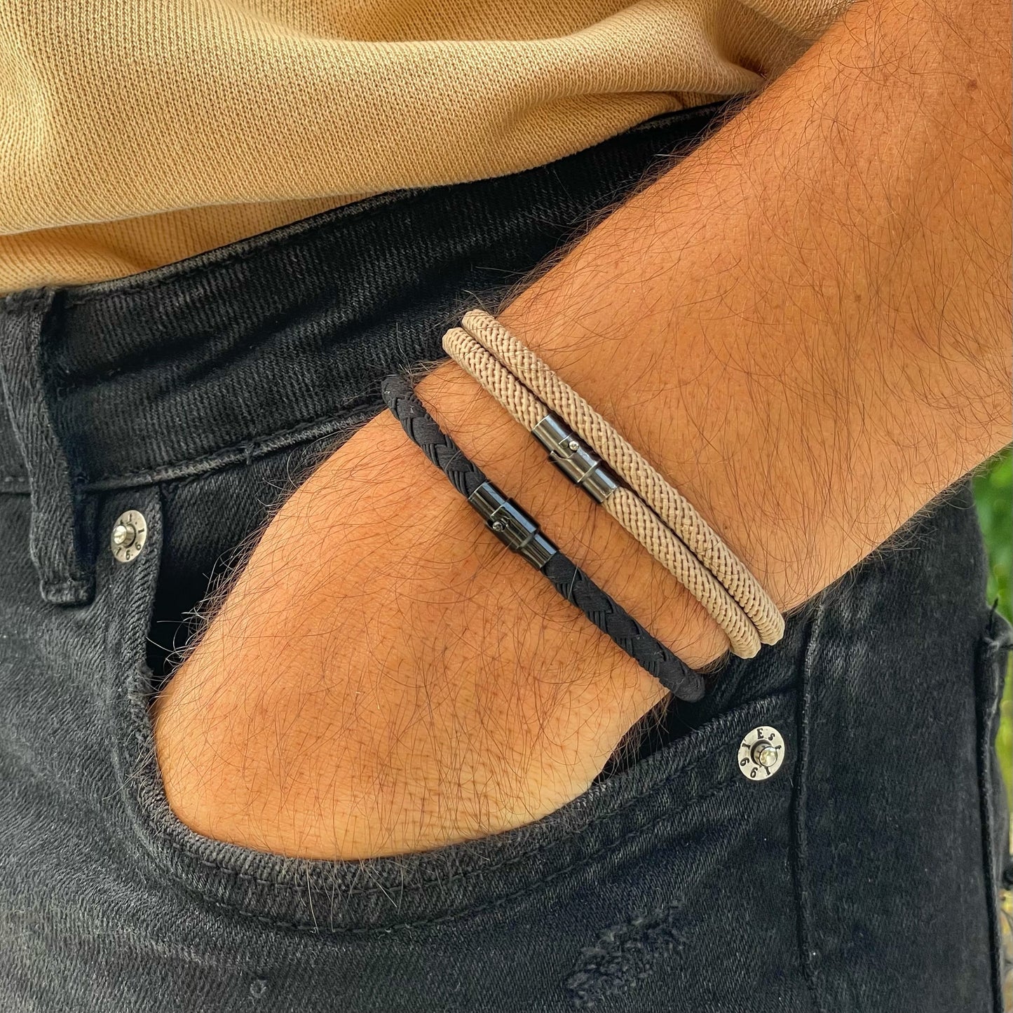 Classic Brown Magnetic Bangle Bracelet