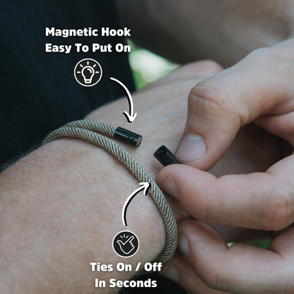 Classic Brown Magnetic Bangle Bracelet