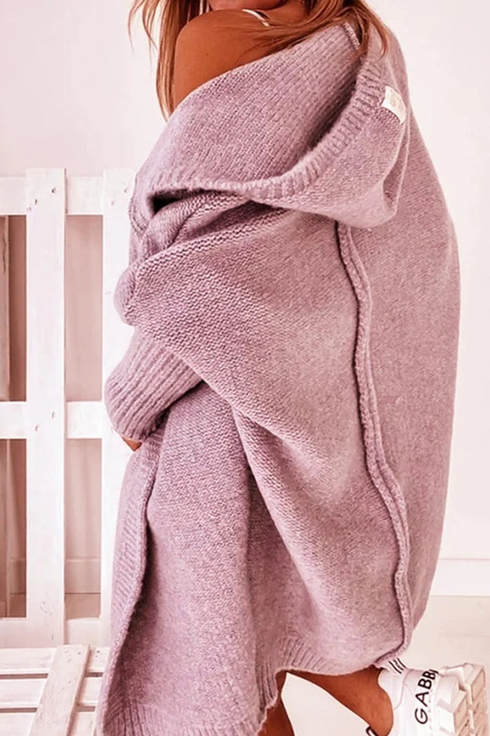 Women's Cozy Large Hooded Cardigan Sweater
