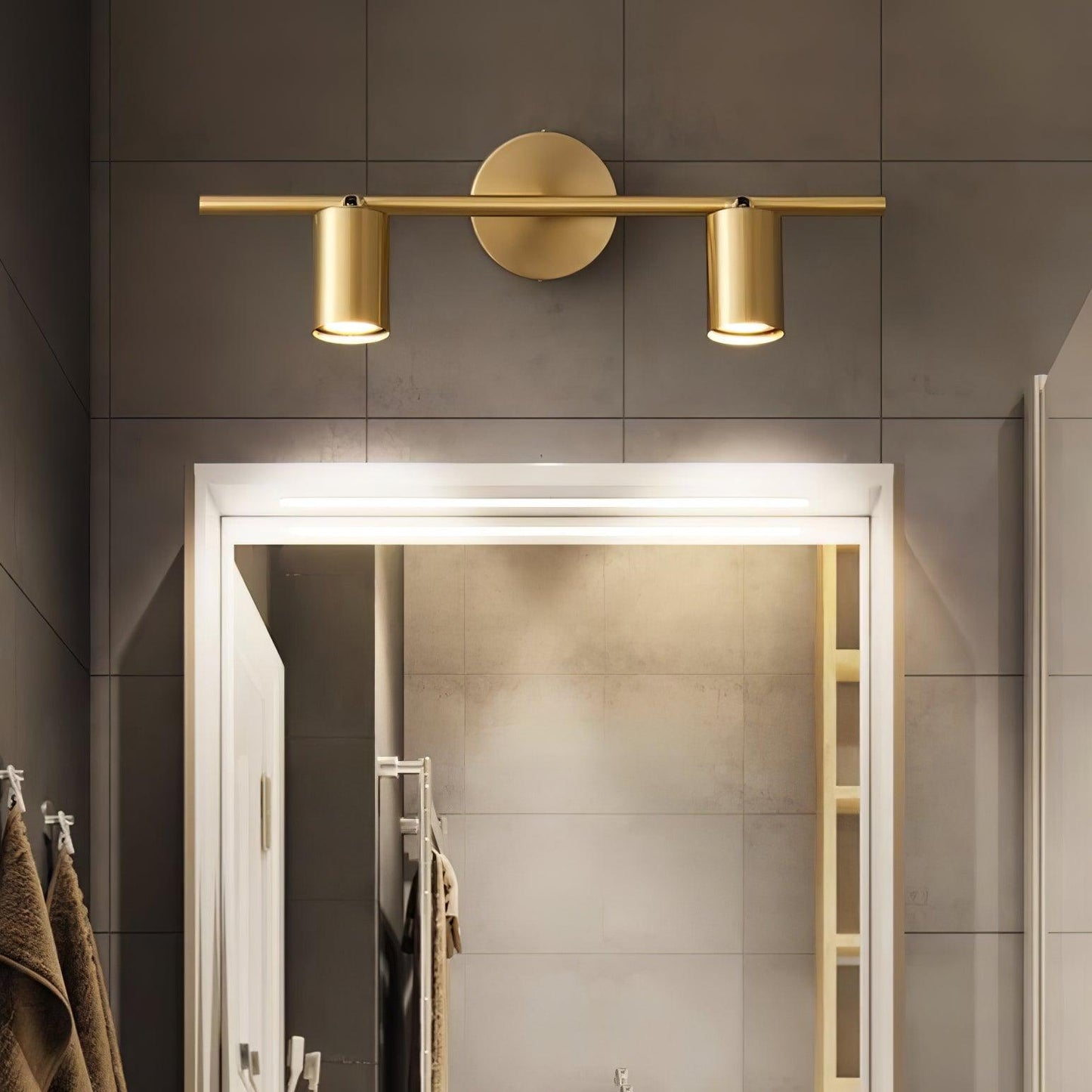 Stylish Metal Dual Head Adjustable Wall Light