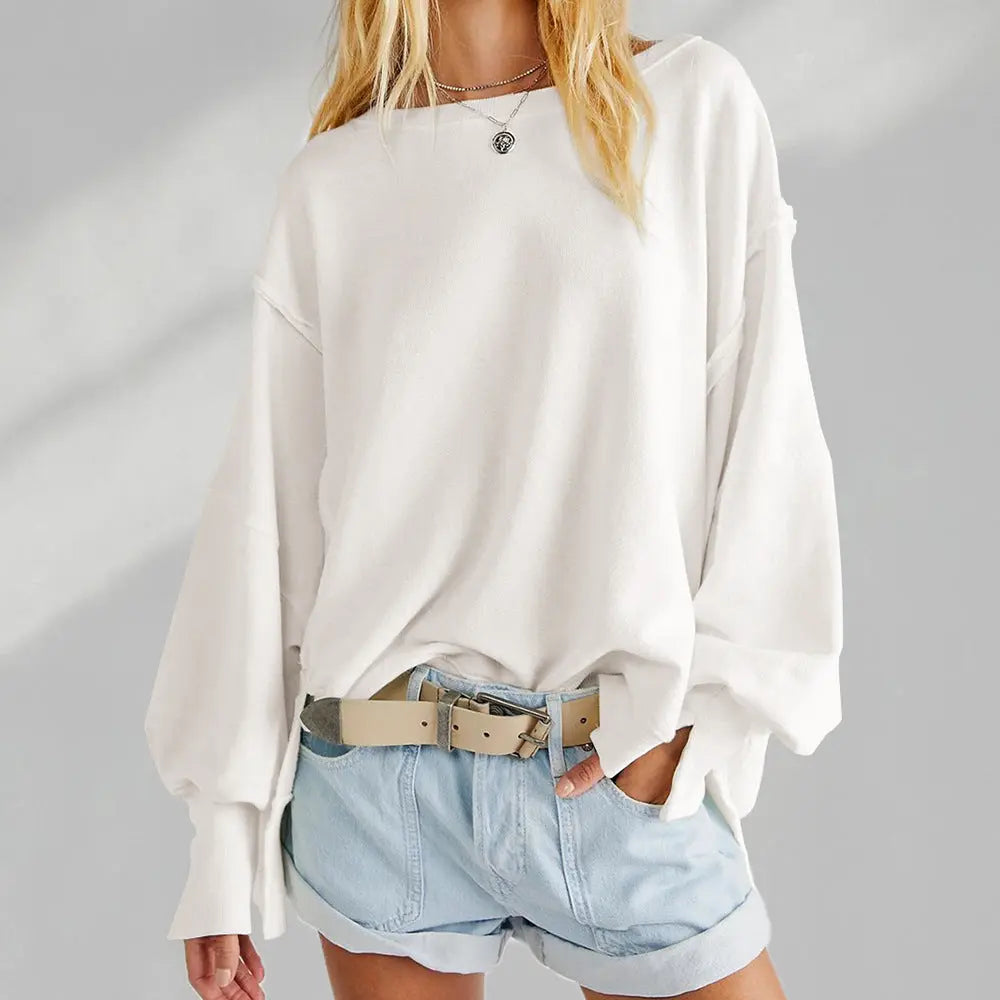 Relaxed Fit Cotton Sweatshirt