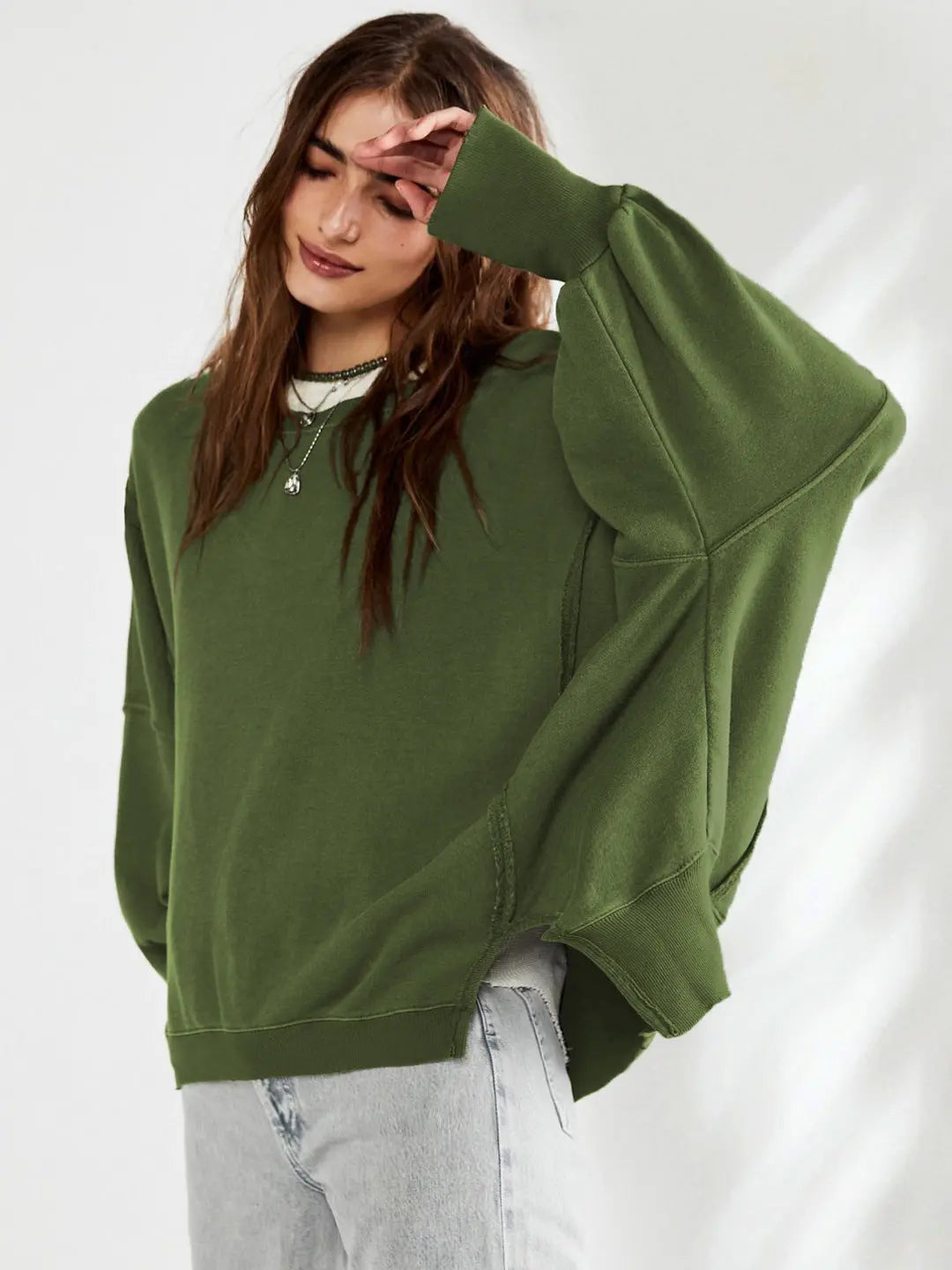 Relaxed Fit Cotton Sweatshirt