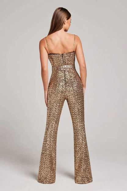 Floral Women's Loose Fit Party Jumpsuit