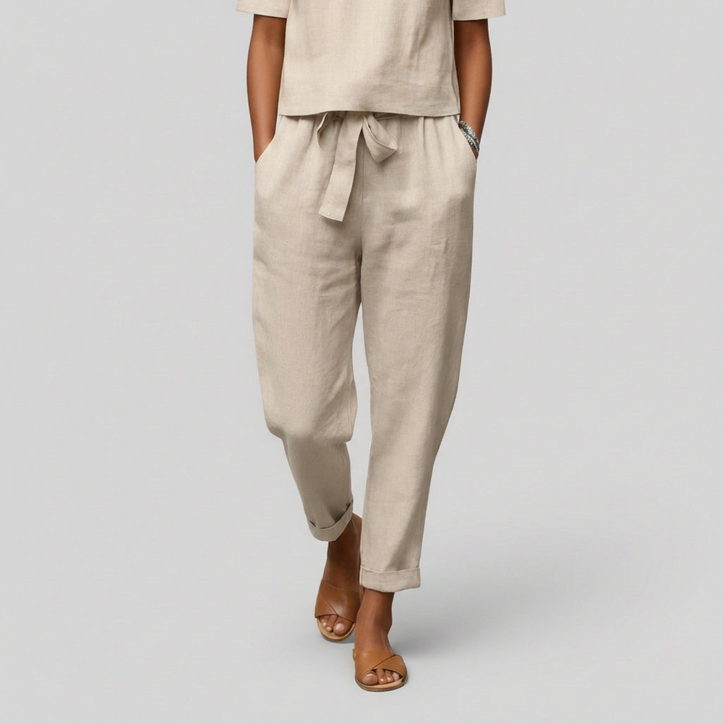 Casual 2 Piece Short Sleeve Top and Jogger Pants