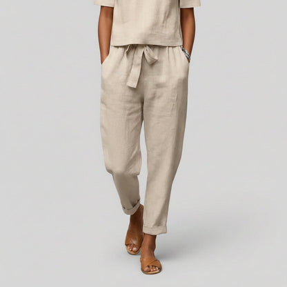 Casual 2 Piece Short Sleeve Top and Jogger Pants