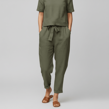 Casual 2 Piece Short Sleeve Top and Jogger Pants