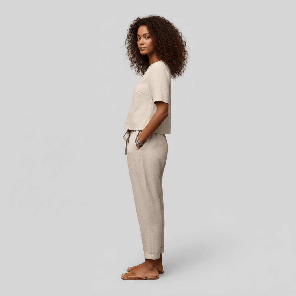 Casual 2 Piece Short Sleeve Top and Jogger Pants