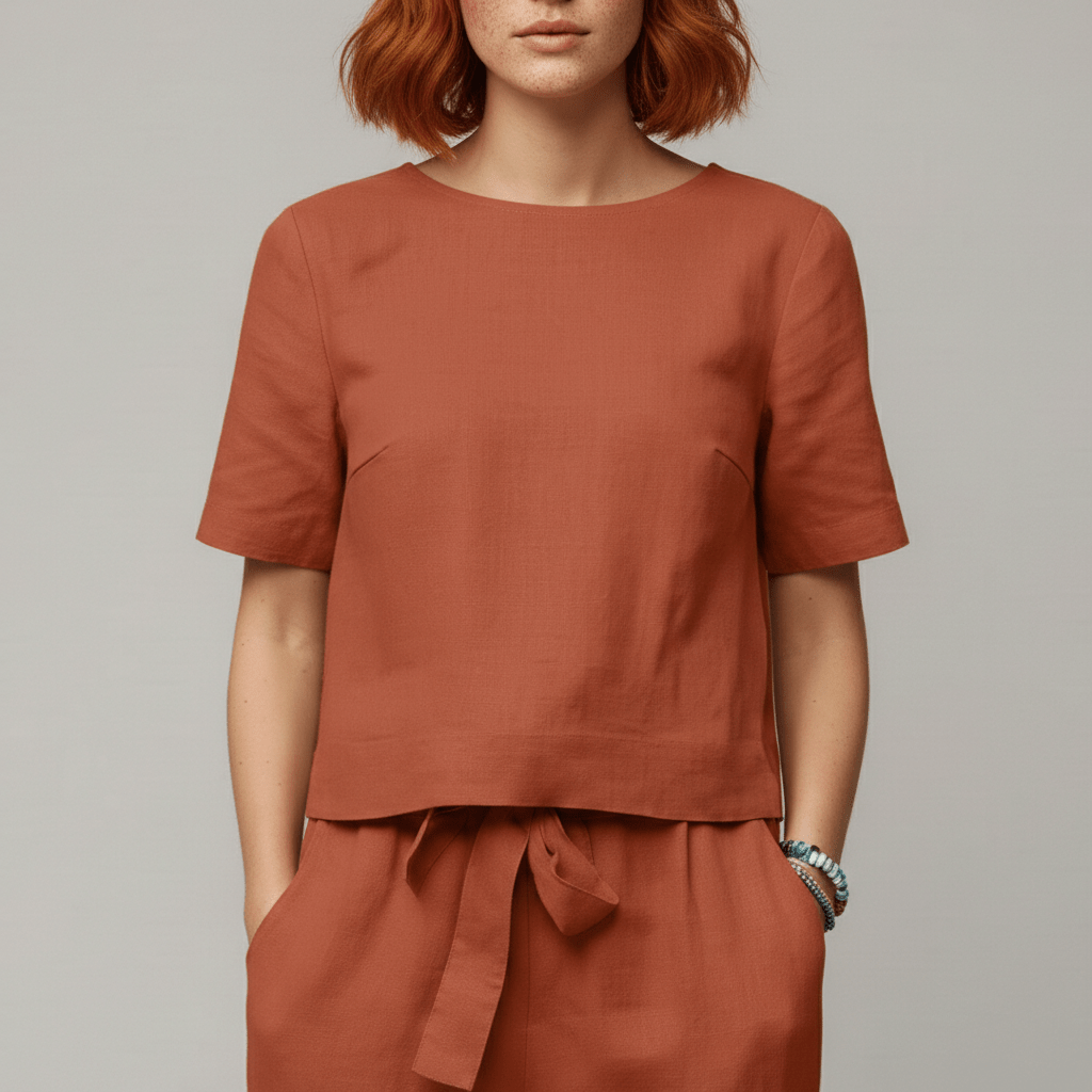 Casual 2 Piece Short Sleeve Top and Jogger Pants