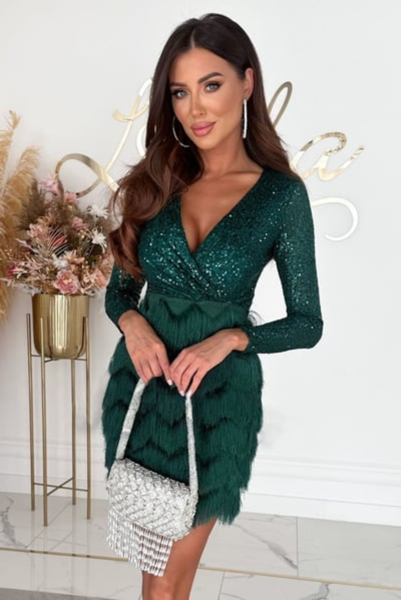 Glittering Mini Party Dress for Women