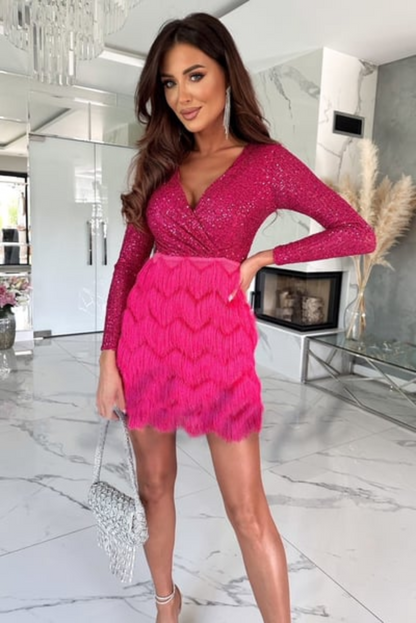 Glittering Mini Party Dress for Women