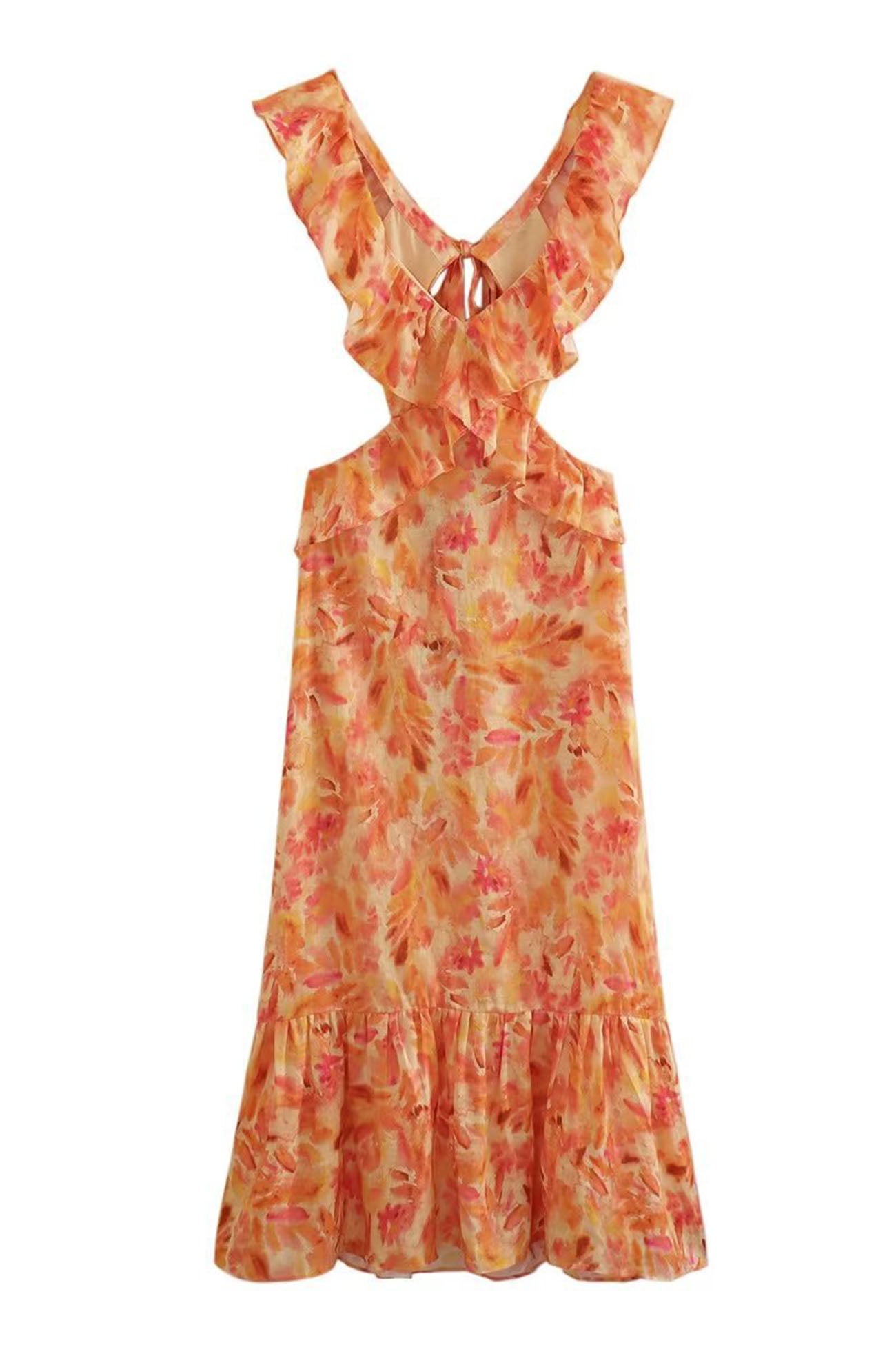 Chic Summer Maxi Dress - Elegant Floral Strapless Gown