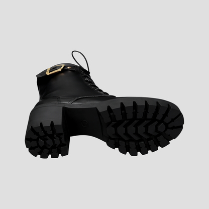 Warm Faux Fur Insulated Combat Boots