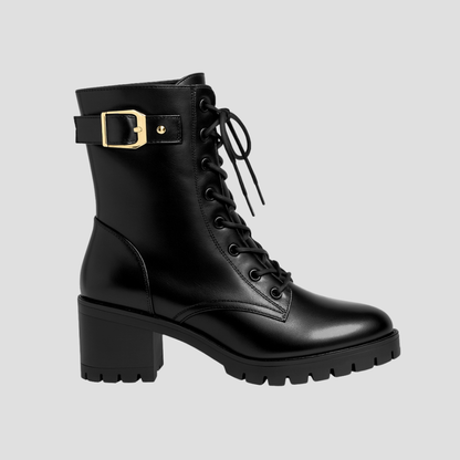 Warm Faux Fur Insulated Combat Boots