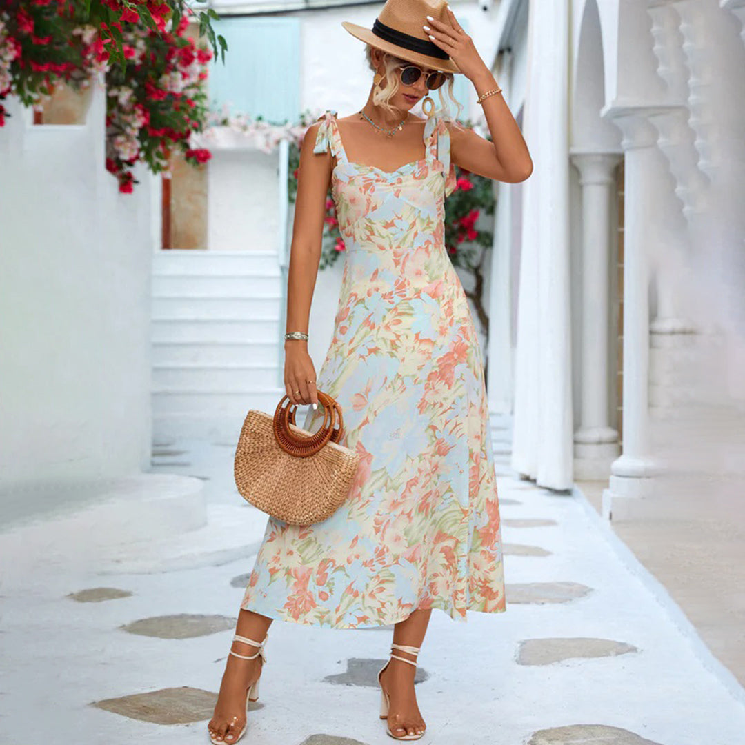 Relaxed Fit Summer Midi Dress for Ladies