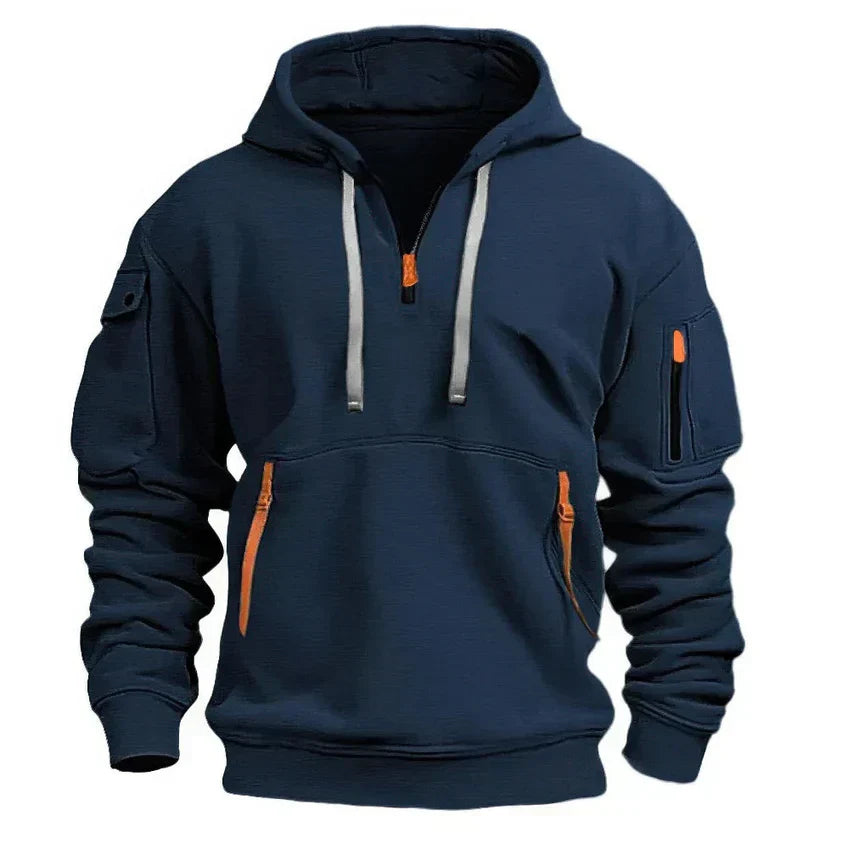 Classic Hoodie Cotton Sweatshirt for Men - OutfitLondon