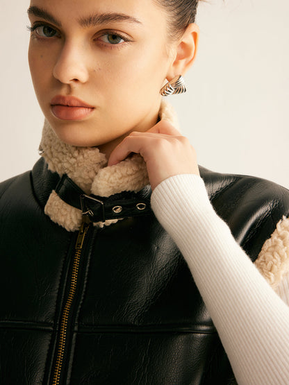 Chic Women's Faux Fur Padded Sleeveless Gilet