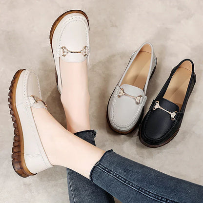 Comfy Slip On Leather Shoes