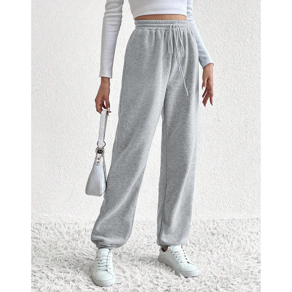 Soft High Waisted Sports Pants for Ladies - OutfitLondon