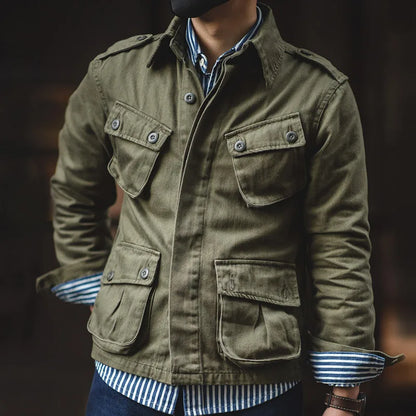 Men's Vintage Paratrooper M42 Jacket Military Cotton - OutfitLondon