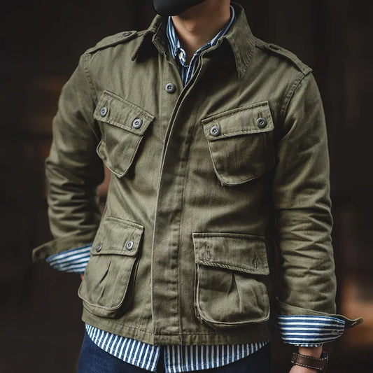 Men's Vintage Paratrooper M42 Jacket Military Cotton - OutfitLondon