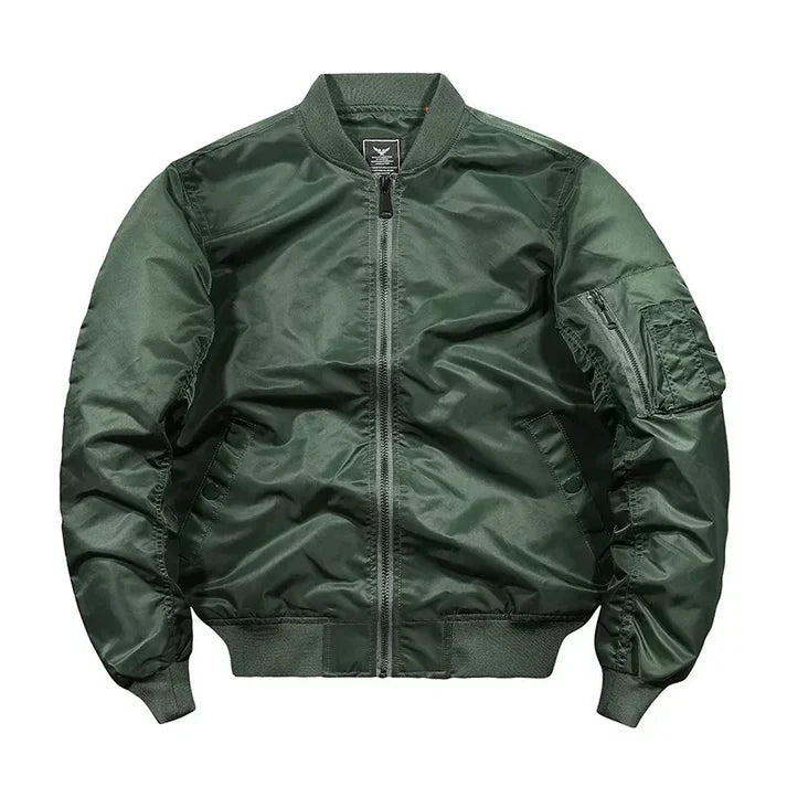 Flight Bomber Leather Jacket - OutfitLondon