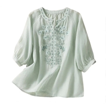 Comfortable Loose Fit Ladies Cotton Shirt