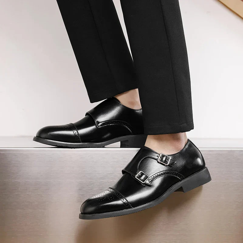 Luxury Double Buckle Dress Shoes