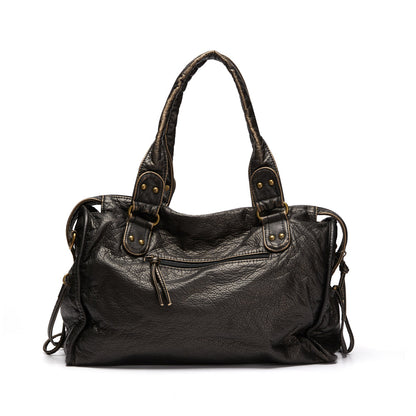 Elegant Women's Leather Tote Handbag
