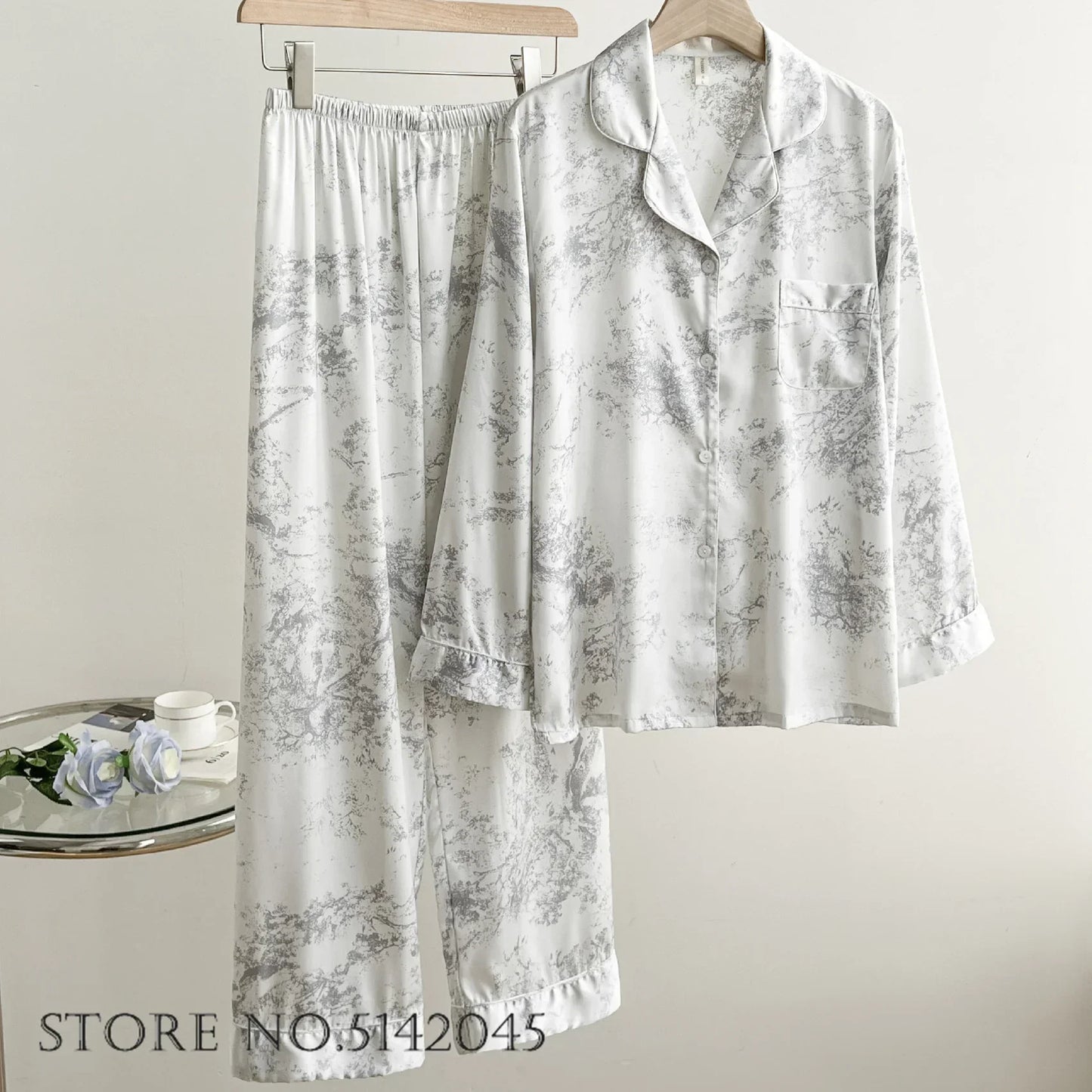 Women's Floral Pajama Set
