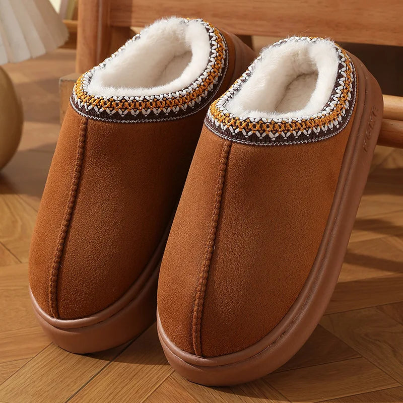 Soft Fuzzy Ladies Slippers Shoes