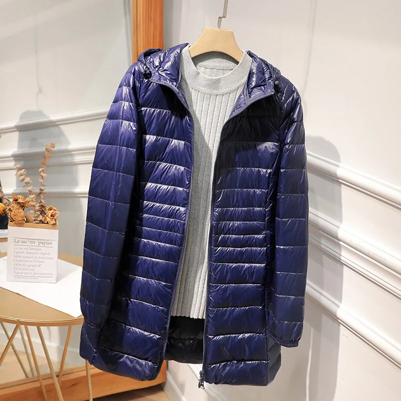 Women's Waterproof Down Filled Winter Jacket with Bag