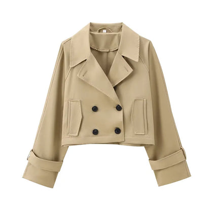 Waterproof Women's Short Trench Coat